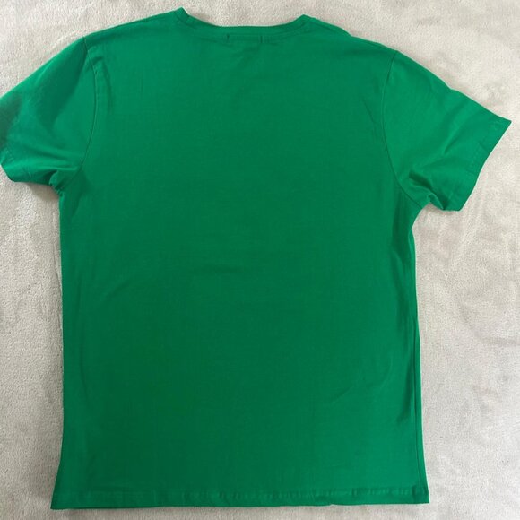 Moda & Pritex Shirt Green Size XXL Short Sleeve Bear Logo - Picture 2 of 7